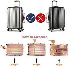Clear Luggage Cover Fits 24-25 Inch M ( 24-25 Inch suitcase) Transparent