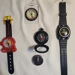Compass Lot 5 Wrist Strap And Map Directional Tool