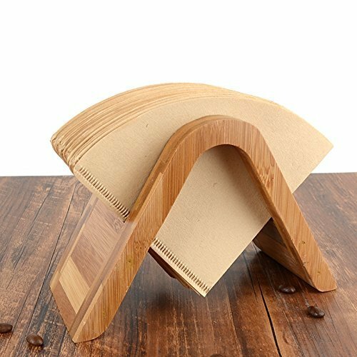 Japan Bamboo Coffee Filter Holder Conical 0383