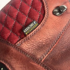 Keen Targhee Mid Waterproof Hiking Boots Women’s US 9 Burgundy Red Leather