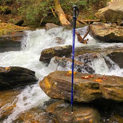 Trekking Poles Nordic Walking Hiking Stick Anti-shock Adjustable Alpenstock Pair