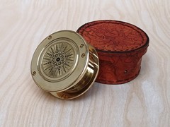 Compass Vintage, Map Compass with Built in Magnifier-Christmas Gift Personalised