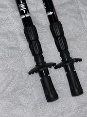 Pair of 2 Trekking Walking Hiking Sticks Anti-shock Adjustable Hitorhike Classic
