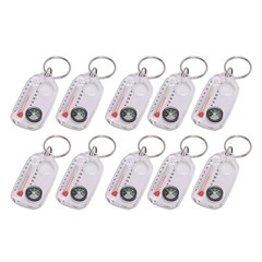 10PCS Portable Compass And Thermometer For Outdoor Adventures Easy To Use
