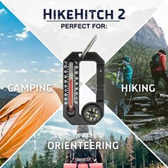 Hikehitch 2 Thermometer And Compass Carabiner Camping Hiking And Backpacking Acc