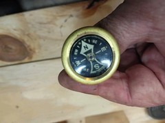 Vintage Brass Belt Compass