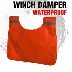 Winch Rope Dampener Blanket with Reflective Strips for Vehicle Rescue 43x49cm