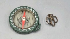 VINTAGE TAYLOR INSTRUMENT COMPANY COMPASS, & GIRL SCOUT PIN