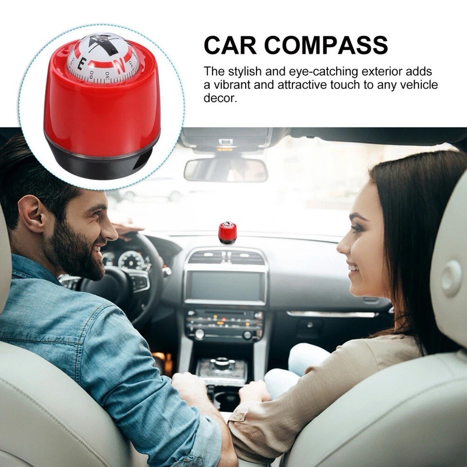 Compass Ornaments Car Clinometer Direction Indicator Mount for Windshield