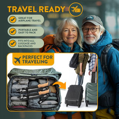 Premium Foldable Hiking Poles by USA Brand – Adjustable, Lightweight Trekking Po