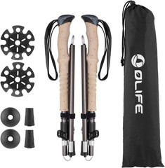 Mixtend F3T2 Trekking Poles, Foldable and Lightweight Walking Stick for Men and