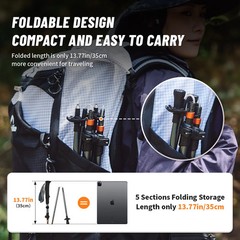 Naturehike Climbing Sticks Ultralight Outdoor Folding Trekking Poles Hiking Pole
