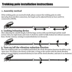 Trekking Poles Shock Absorbing Adjustable Hiking or Walking Sticks for Hiking…