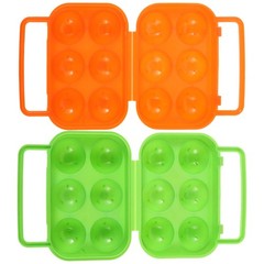 2 Pcs Egg Holder for Fresh Eggs Box Travel Outdoor Container Plastic Camping