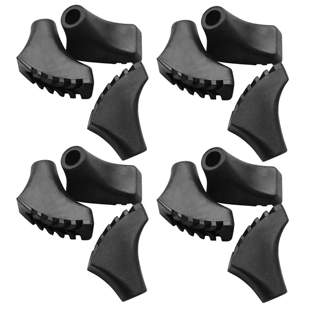 15Pcs Durable Rubber Hiking Stick Tip Protectors Non Slip Walking Pole End Caps