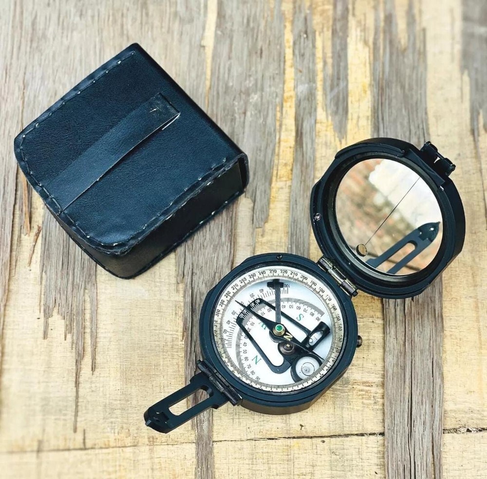 Brunton Pocket Transit Compass With Leather Pouch