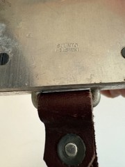 VINTAGE SUUNTO CO WRIST COMPASS HELSINKI ARMY LEATHER STRAP