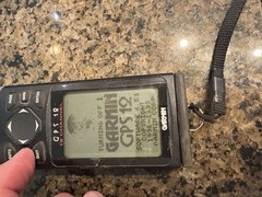 Garmin GPS 12 Handheld Unit Camping Hunting Hiking Tested Works