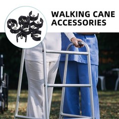 10pcs Walker Tube Crutch Walking Sticks Canes Clamps