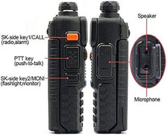 UV-5R Dual Band VHF/UHF Transceiver Walkie Talkie 144-148MHz 420-450MHz