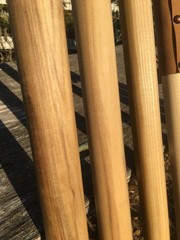 Howling Wolf, Natural Earth Tones Poplar Wood Walking Stick Hiking Staff
