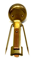 Vintage Brass Tru Nord Compensated Compass, Locking PinClip Brainerd. Free Ship