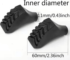 8Pcs Assorted Replacement Tips Hiking Stick Walking Trekking Pole Protector for