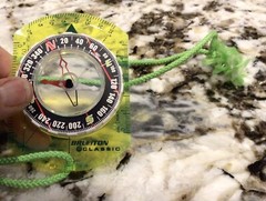 BRUNTON Classic Compass Optic Green Baseplate Map Compass