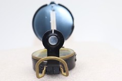 Vintage Precise Pathfinder Liquid Filled Pocket Compass JAPAN Metal Case, Black
