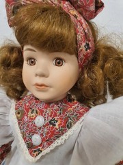 Artist doll porcelain doll porcelain head 42 cm collector rarity vintage antique
