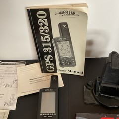 Magellan GPS 315 Handheld GPS Portable Receiver with Manual & Accessories