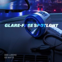 12V DC Marine Handheld Spotlight – Glare-Free Halogen Light for Boats & Outdoor
