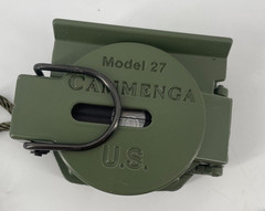 Cammenga Model 27 US Military Phosphorescent Lensatic Compass Tested W Pouch