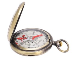 Mini Compass Portable Brass Shockproof Waterproof Outdoor Compass For Hiking New