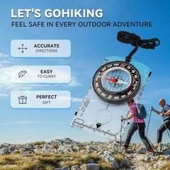 Compass Hiking Survival, Wilderness Survival Compass for Kids- Magnetic Gear …