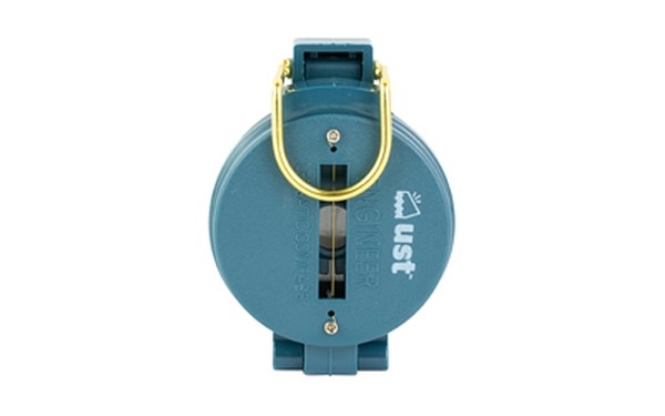 UST Lensatic Compass Folding Shock-Resistant Luminous Letters Navigation Blue