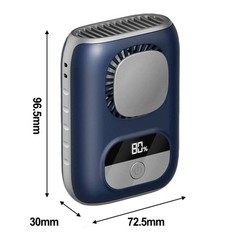 Rechargeable 4000mAh Waist Fan with 10500RPM Motor for Outdoor Activities