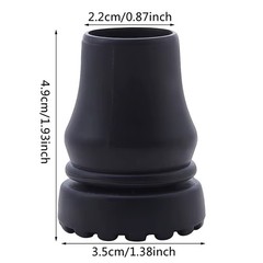 16–22mm Anti-Skid Walking Stick / Cane / Trekking Pole Rubber Tip Protector