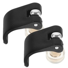 2Pcs Reusable Nylon Hiking Pole Lock Nuts Black with Antiloosening Design