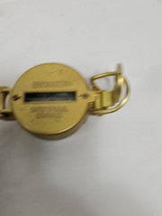 Vintage Fox Engineer Metal Directional Compass Precise Navigation Tool Gold Tone