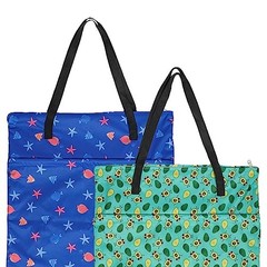 BABY 2 Pack Large Wet Dry Bag Waterproof Hanging Cloth Avocados and Starfish