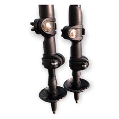 Cascade Mountain Tech Aluminum Quick Lock Trekking Poles Cork Grip *AsNEW