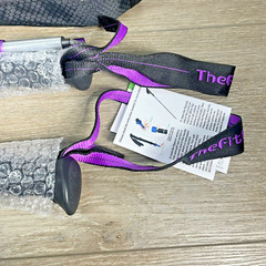The Fit Life Trekking Poles Folding Walking Sticks Hiking Purple with bag-NWT