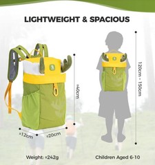Qunature Children’s Backpack&Aluminum Hiking Trekking Poles Collapsible 51-100cm