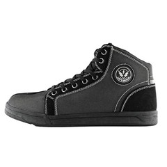 Men’s Motorcycle Boots Rider Racing Hiking Trekking 9.5 Hw001 All Black