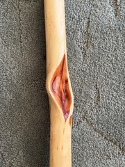 43 in. – Hand Carved Diamond Willow – Finished – Hiking / Walking Stick ,j101