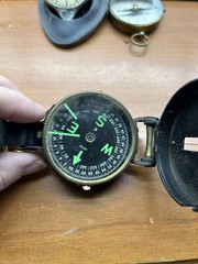 VTG Lot 3 Compasses. 2 Made In Germany, Other Japan brass , Metal, Leather