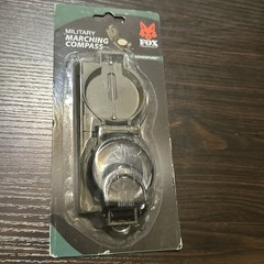 Fox Outdoor Military Marching Compass 39-20 Metal Case Liquid Filled Olive Drab