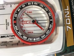 Brunton 7DNL Baseplate Map Compass With Declination Scale (6 Compasses)