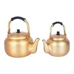 Aluminum Pot with Ergonomic Handle for Tea Juice Warming Camping Use